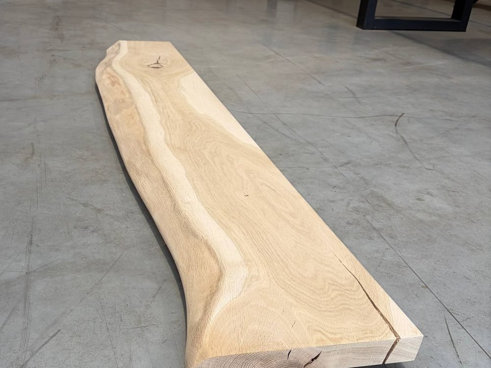 Massief eiken in het atelier